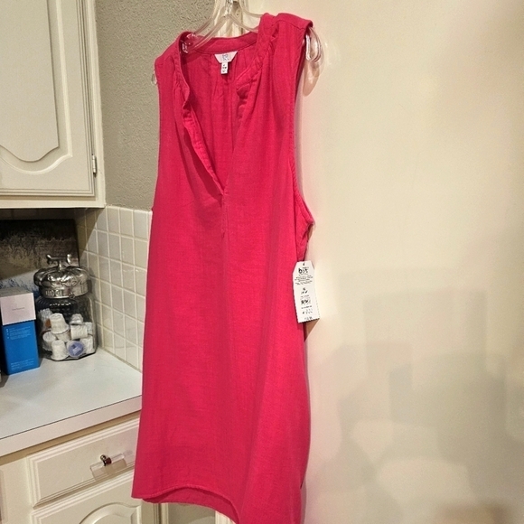 NWT Time & Tru V-Neck Sleeveless Pink Coverup XL 16-18 - Picture 4 of 8